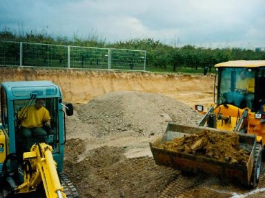 Foto landwirtschaftliche Maschinenhalle