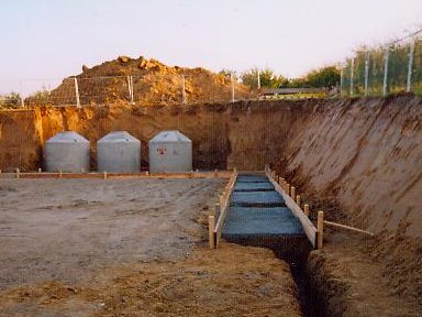 Foto landwirtschaftliche Maschinenhalle