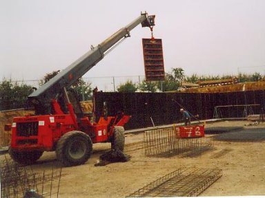 Foto landwirtschaftliche Maschinenhalle