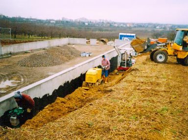 Foto landwirtschaftliche Maschinenhalle